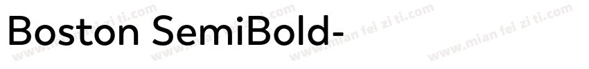 Boston SemiBold字体转换